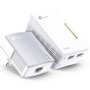 TP-Link WPA4221KIT Kit Adaptador PLC WiFi AV600, 600 Mbps, Extensor con 2 Puertos Ethernet, Alcance 300m, para Red Eléctrica, Plug & Play, Pack de 2